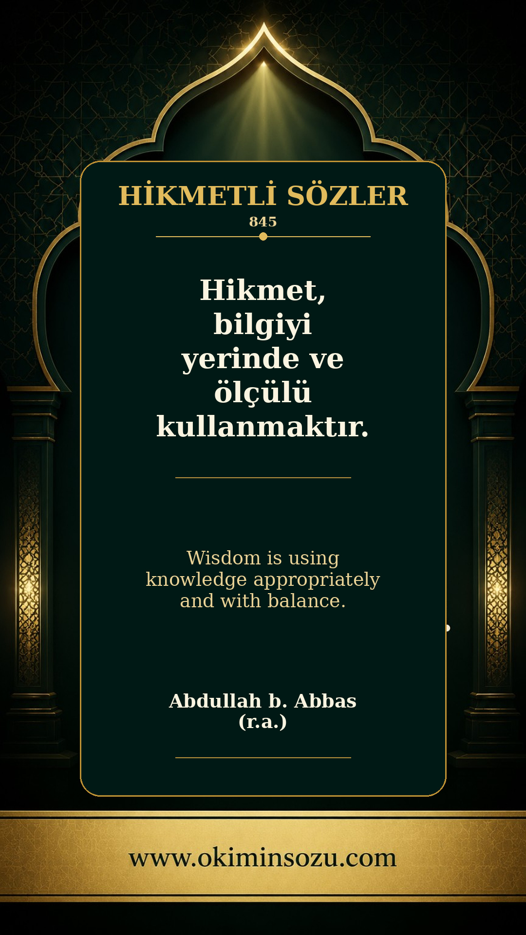 hikmetli soz 0845