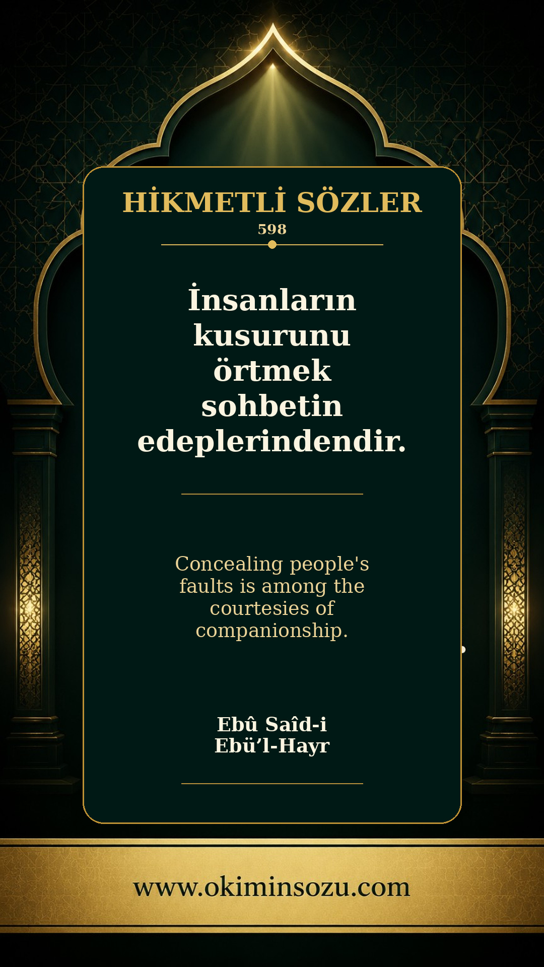 hikmetli soz 0598