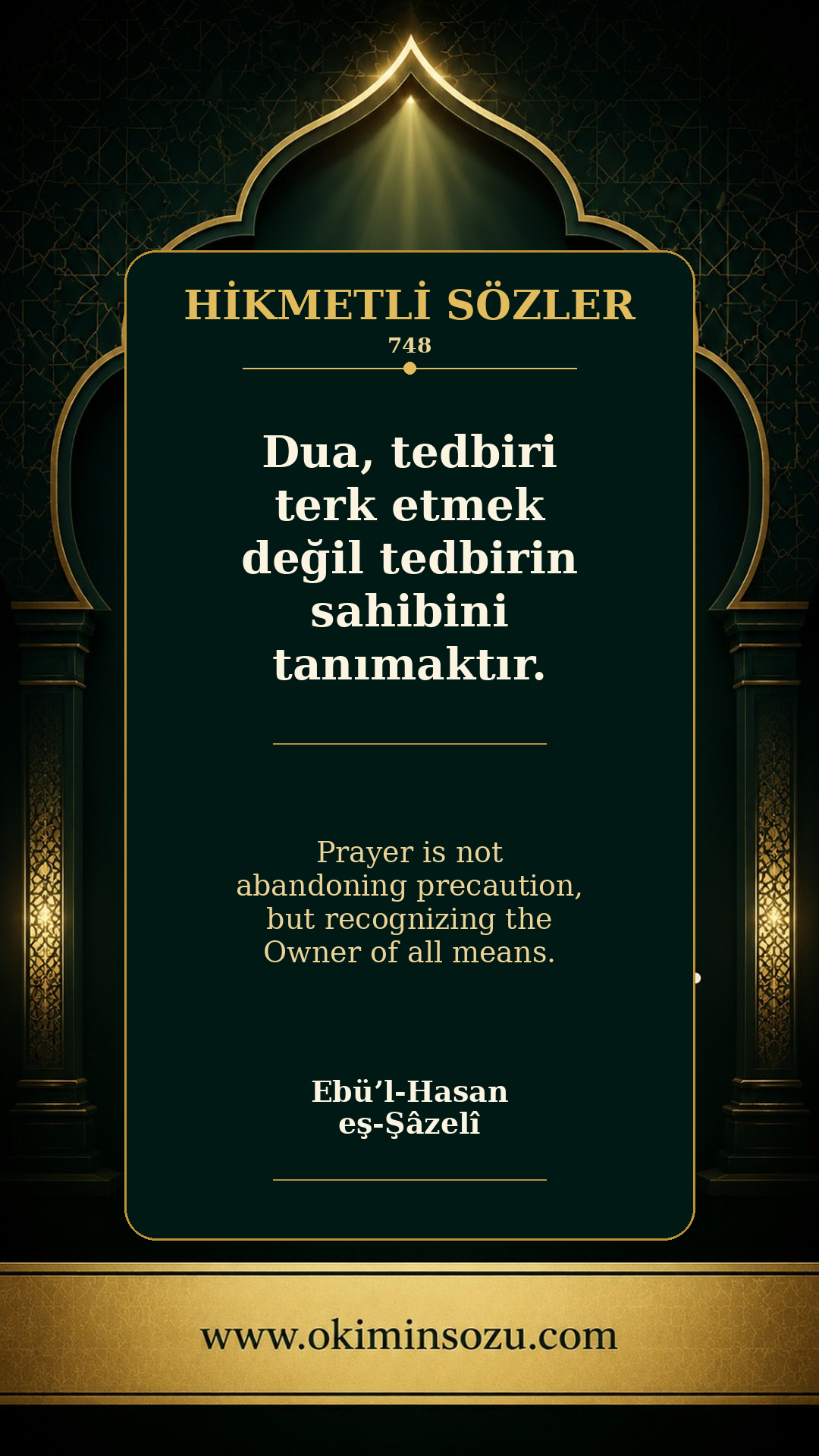 hikmetli soz 0748