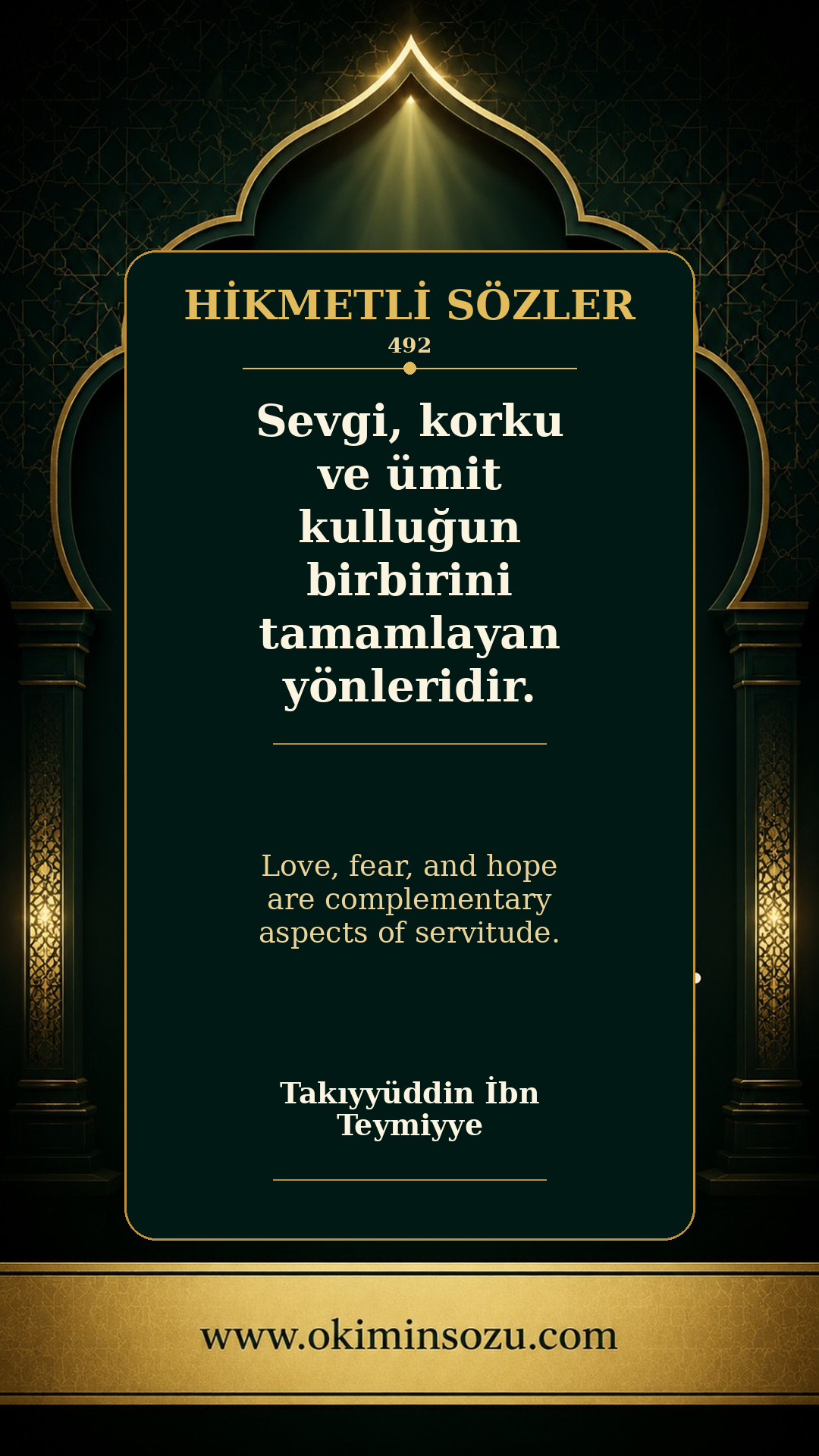 hikmetli soz 0492