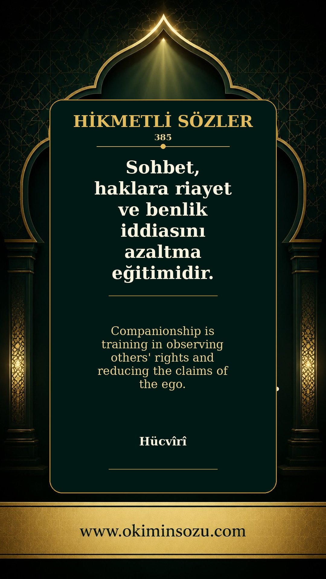hikmetli soz 0385