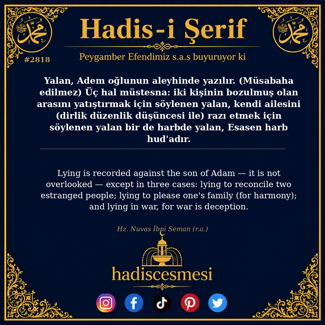 Hadis 2818