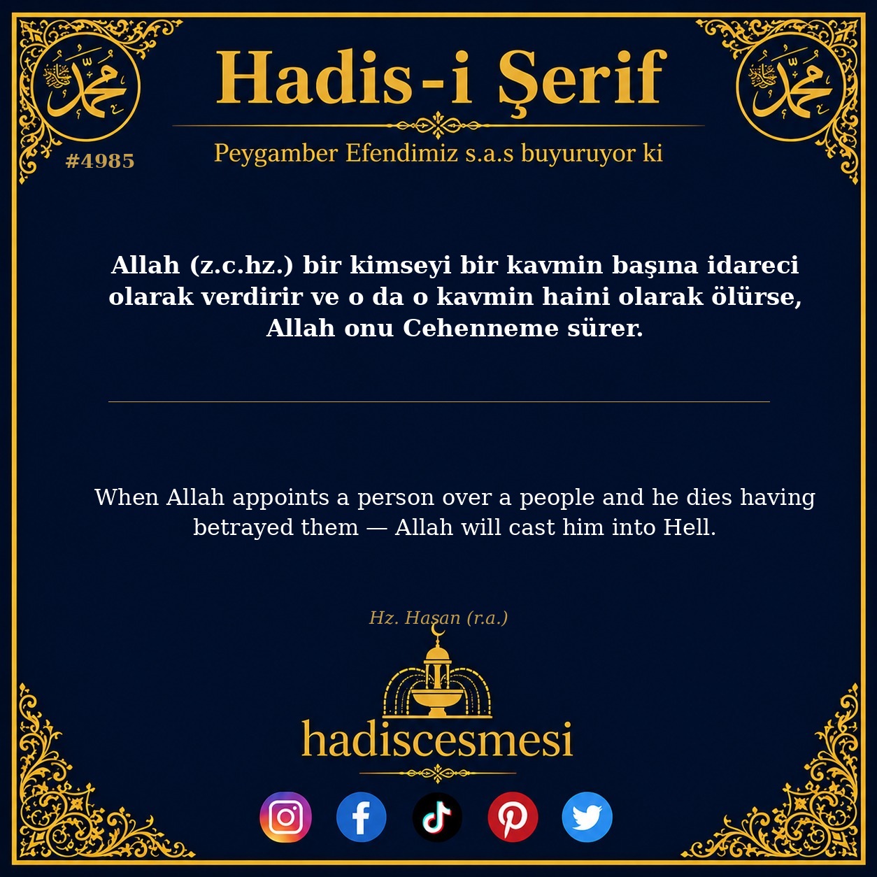 Hadis 4985