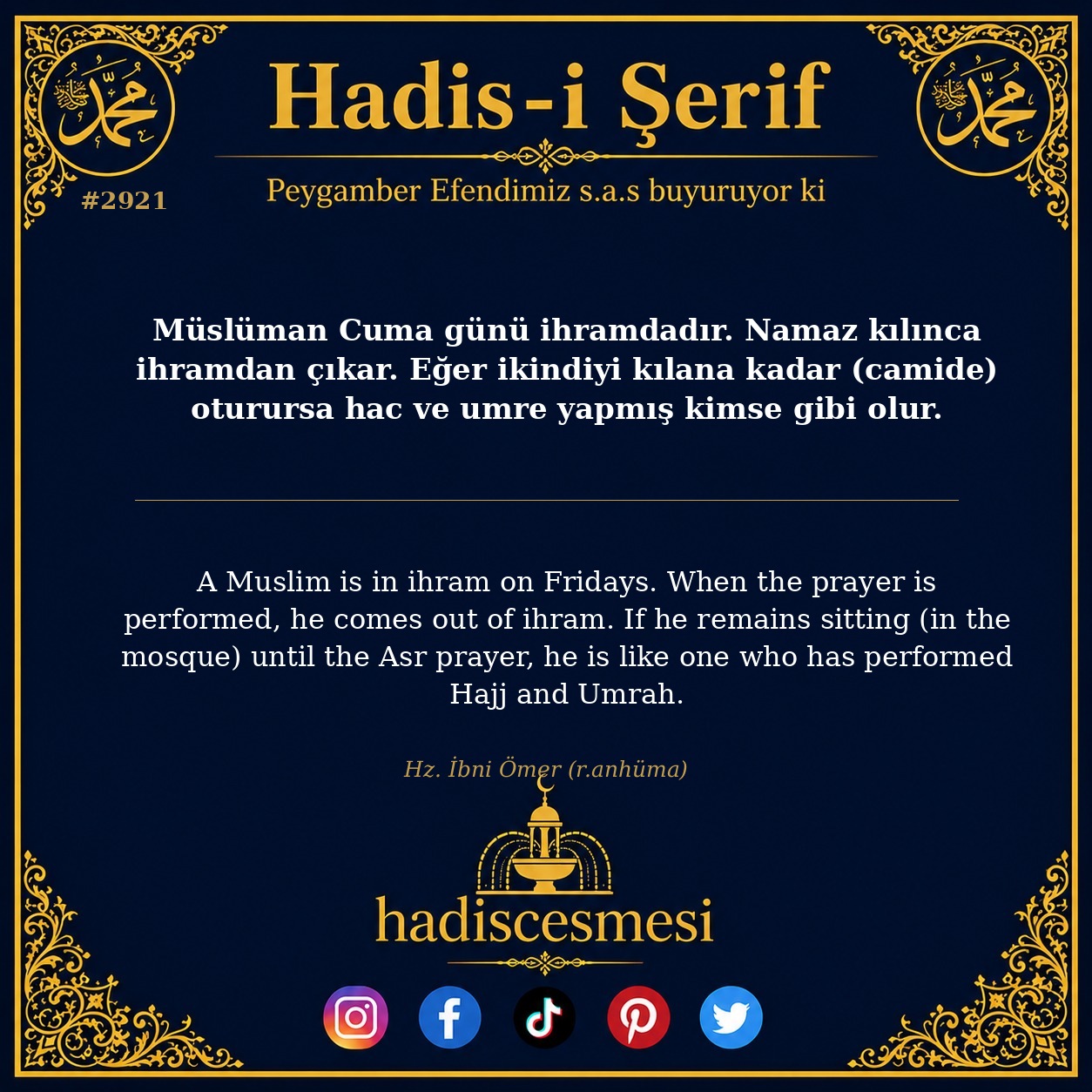 Hadis 2921