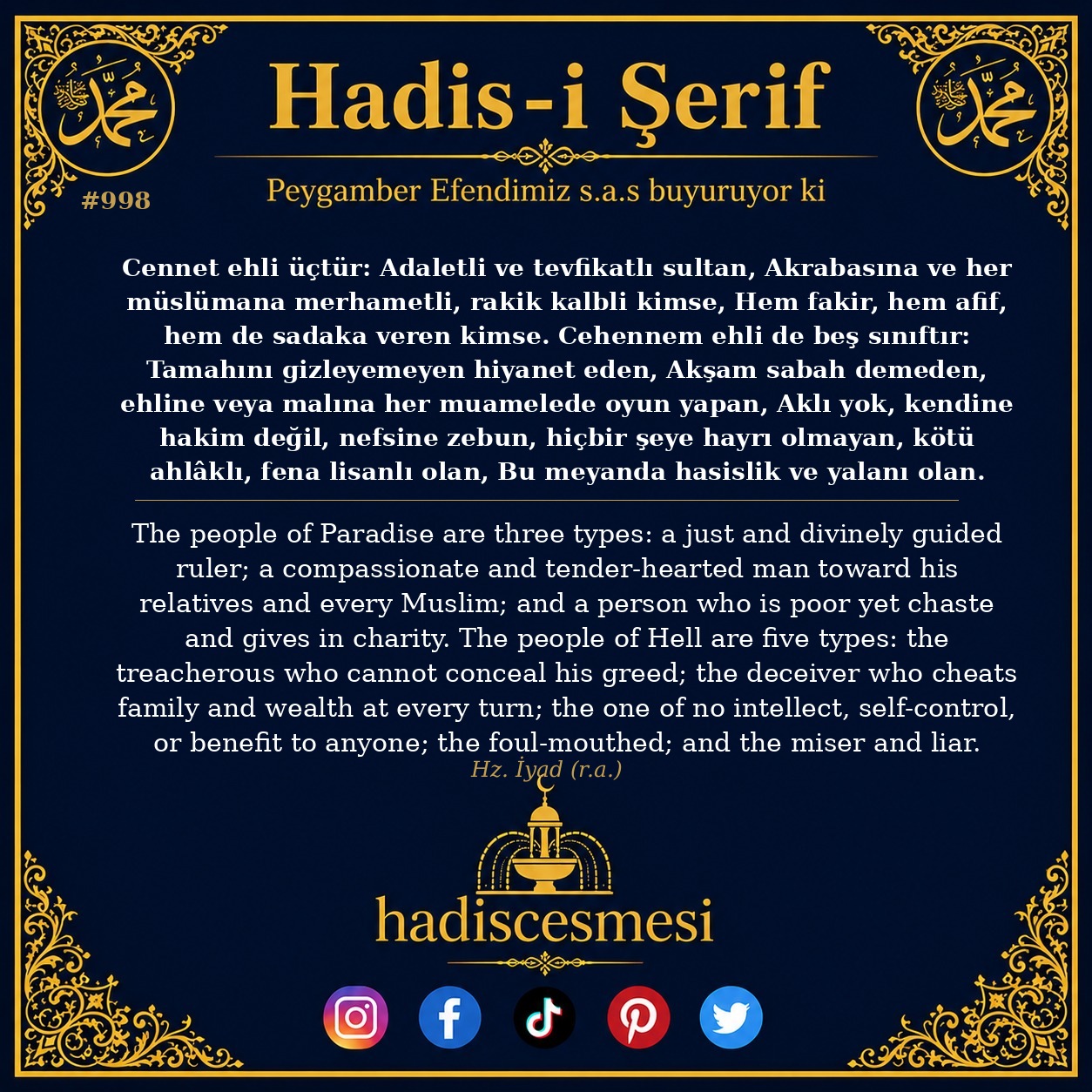 Hadis 0998