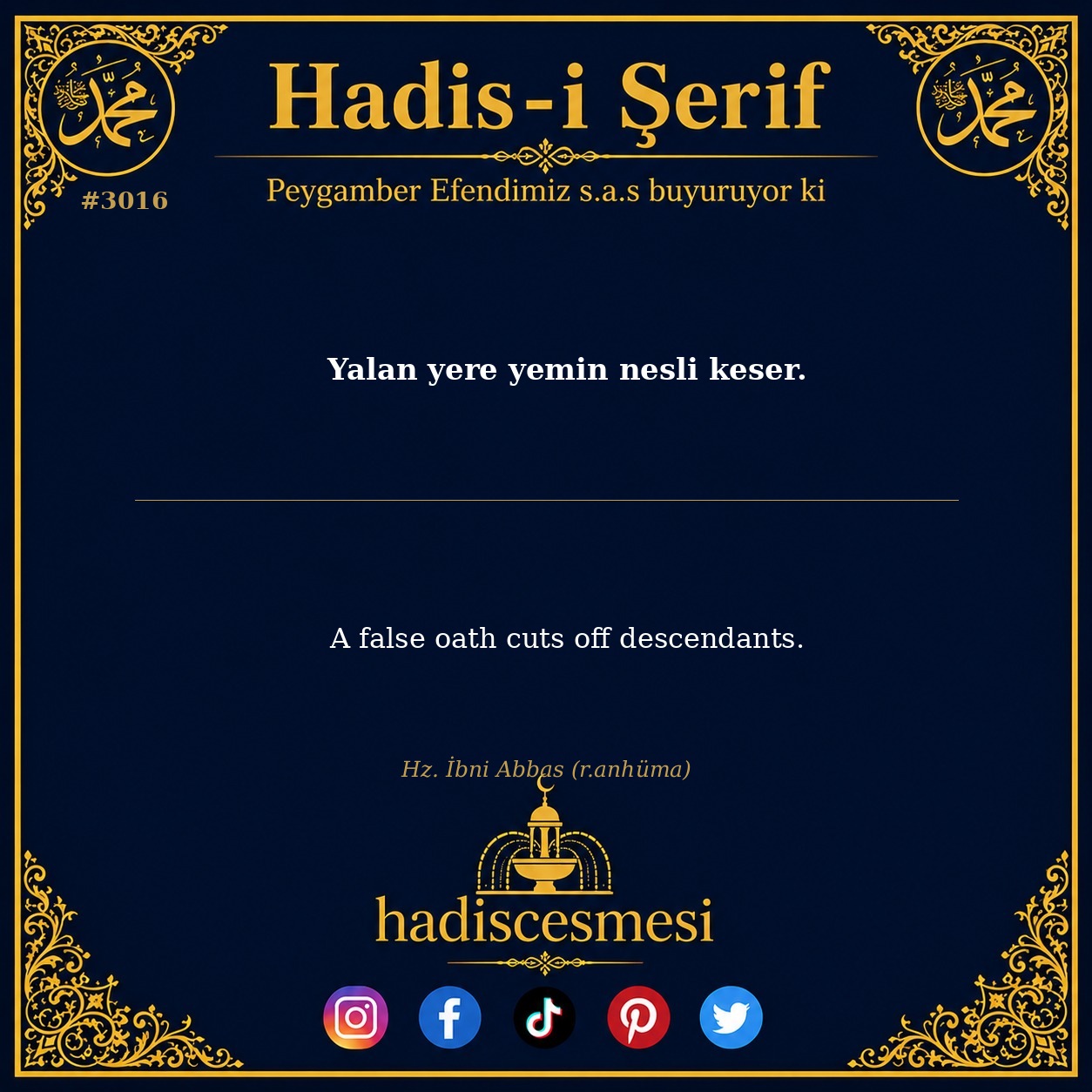 Hadis 3016