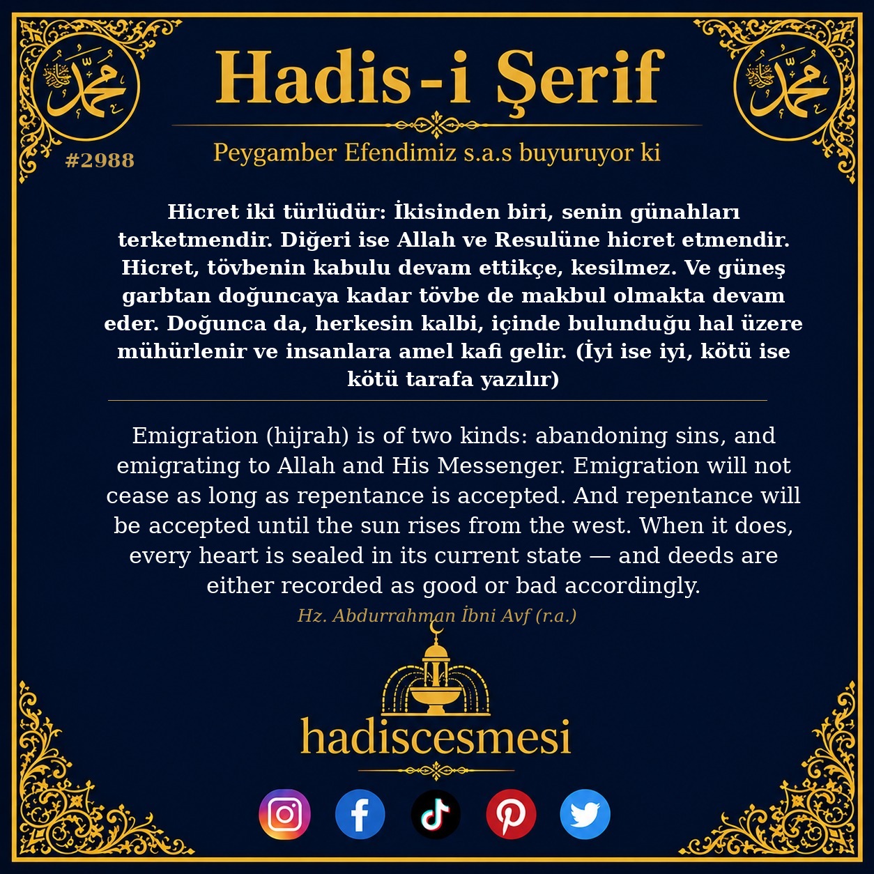 Hadis 2988