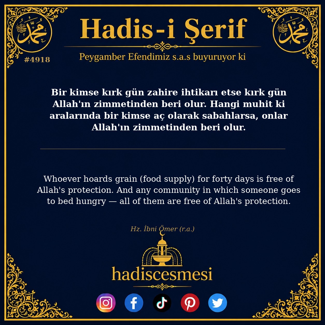 Hadis 4918