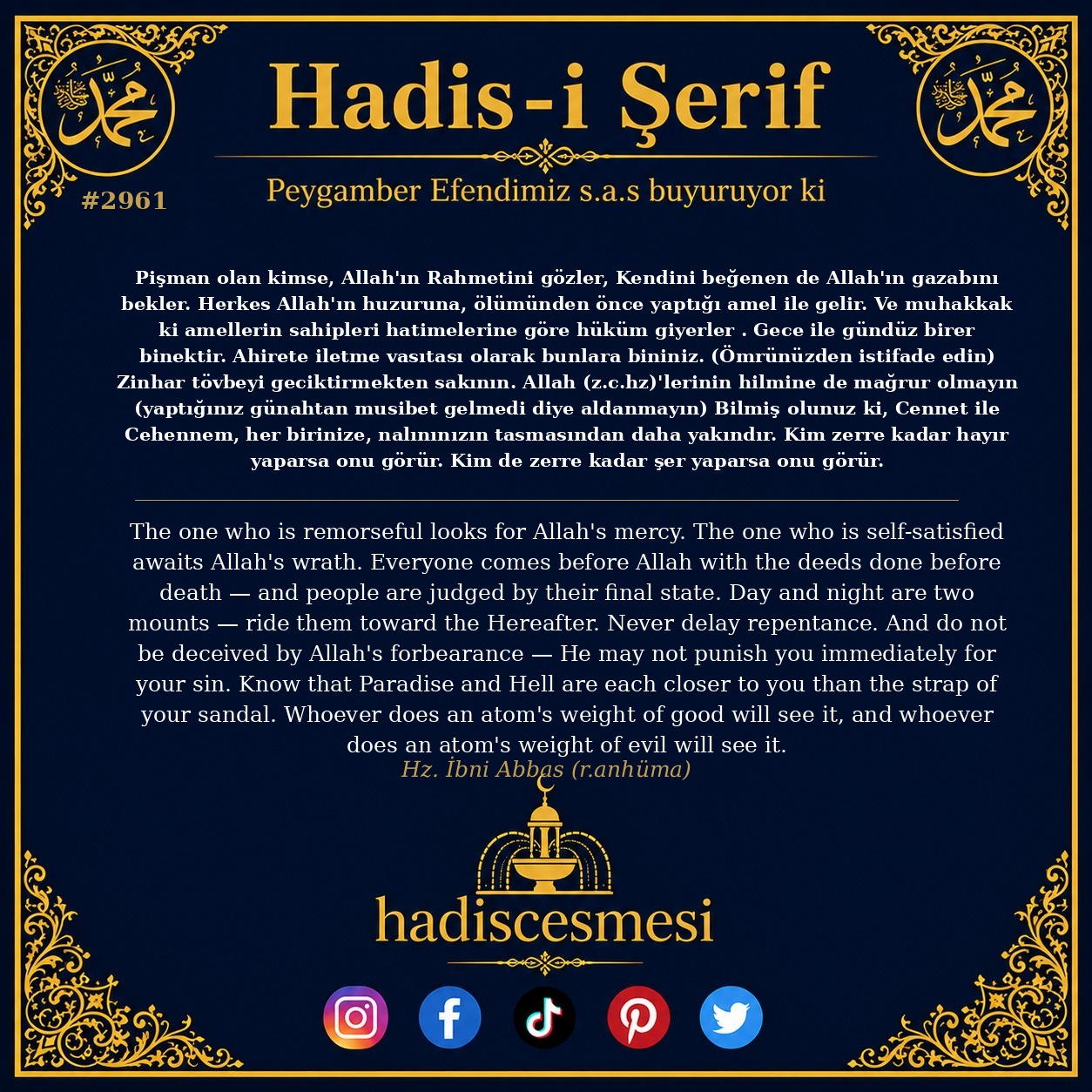 Hadis 2961