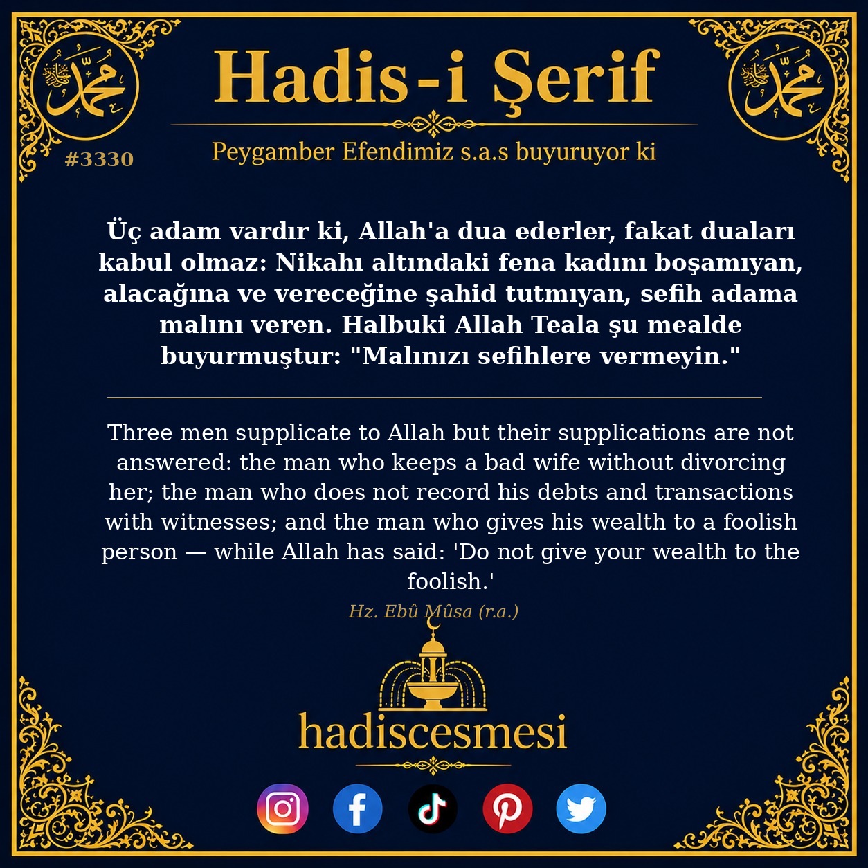 Hadis 3330
