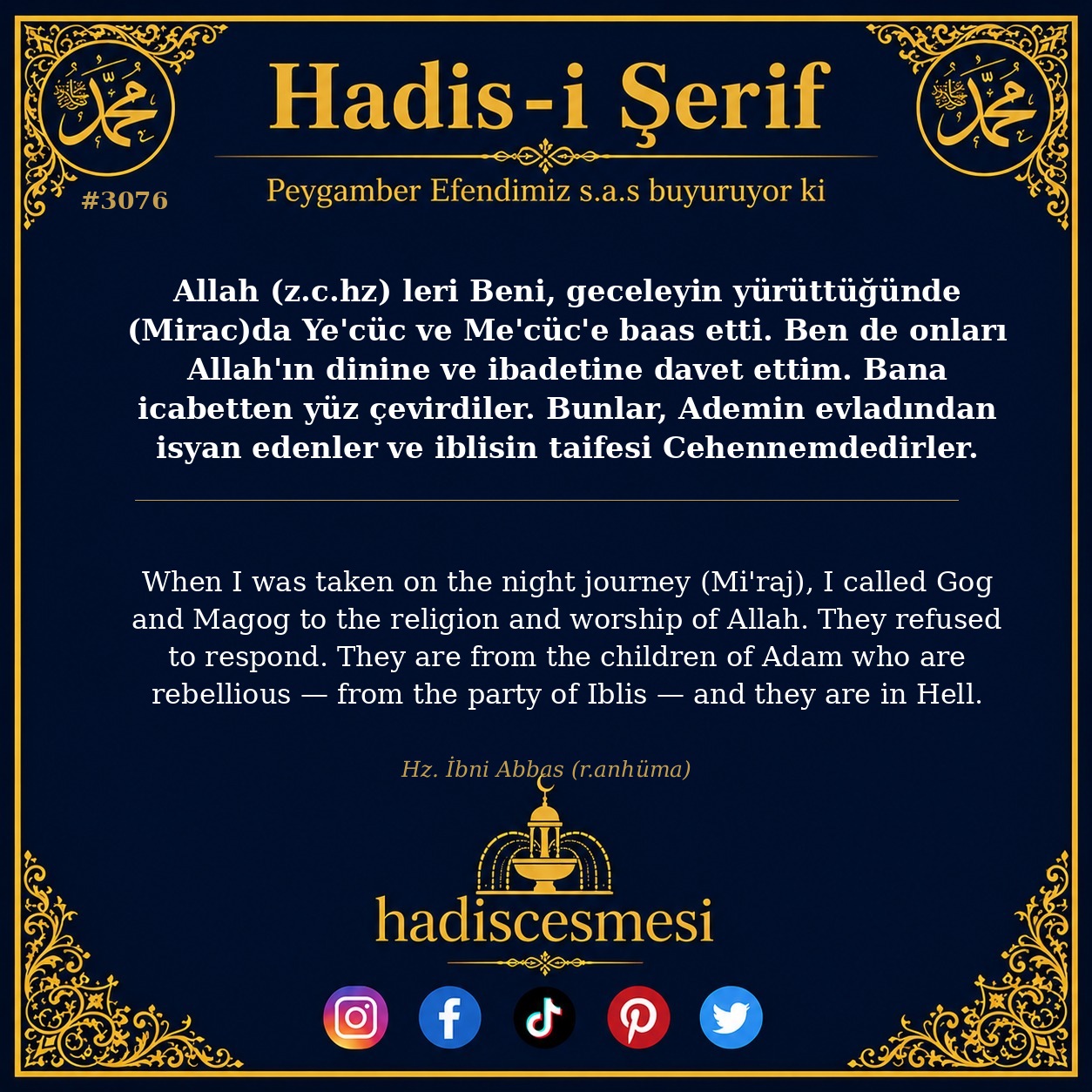Hadis 3076