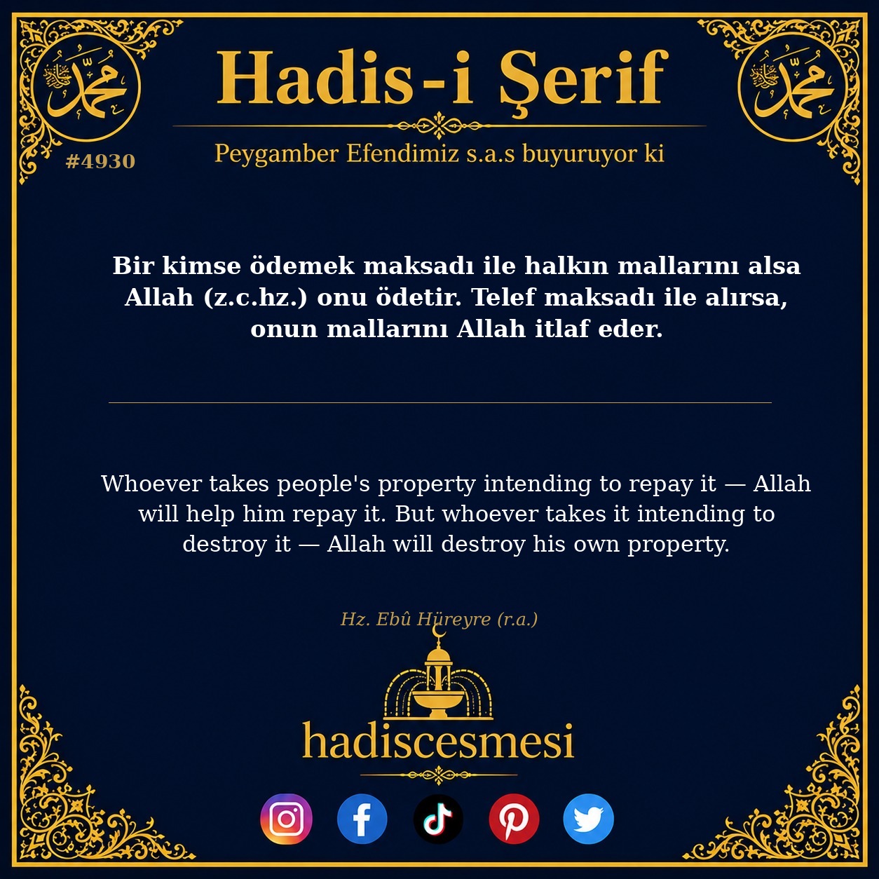 Hadis 4930