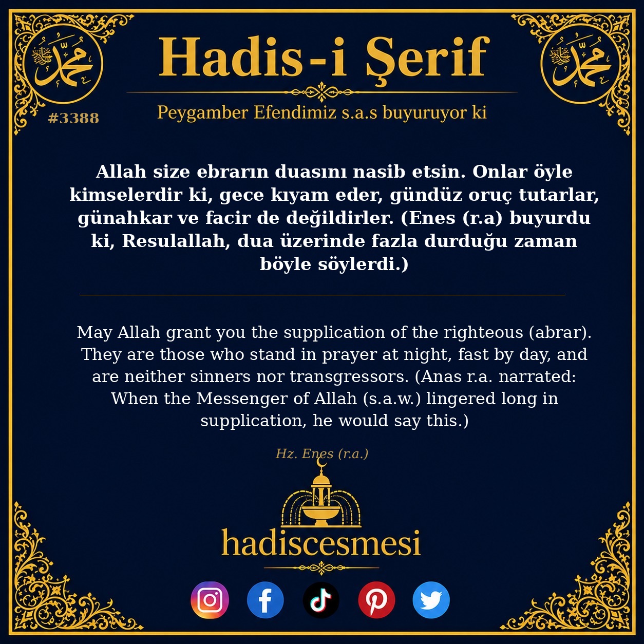 Hadis 3388