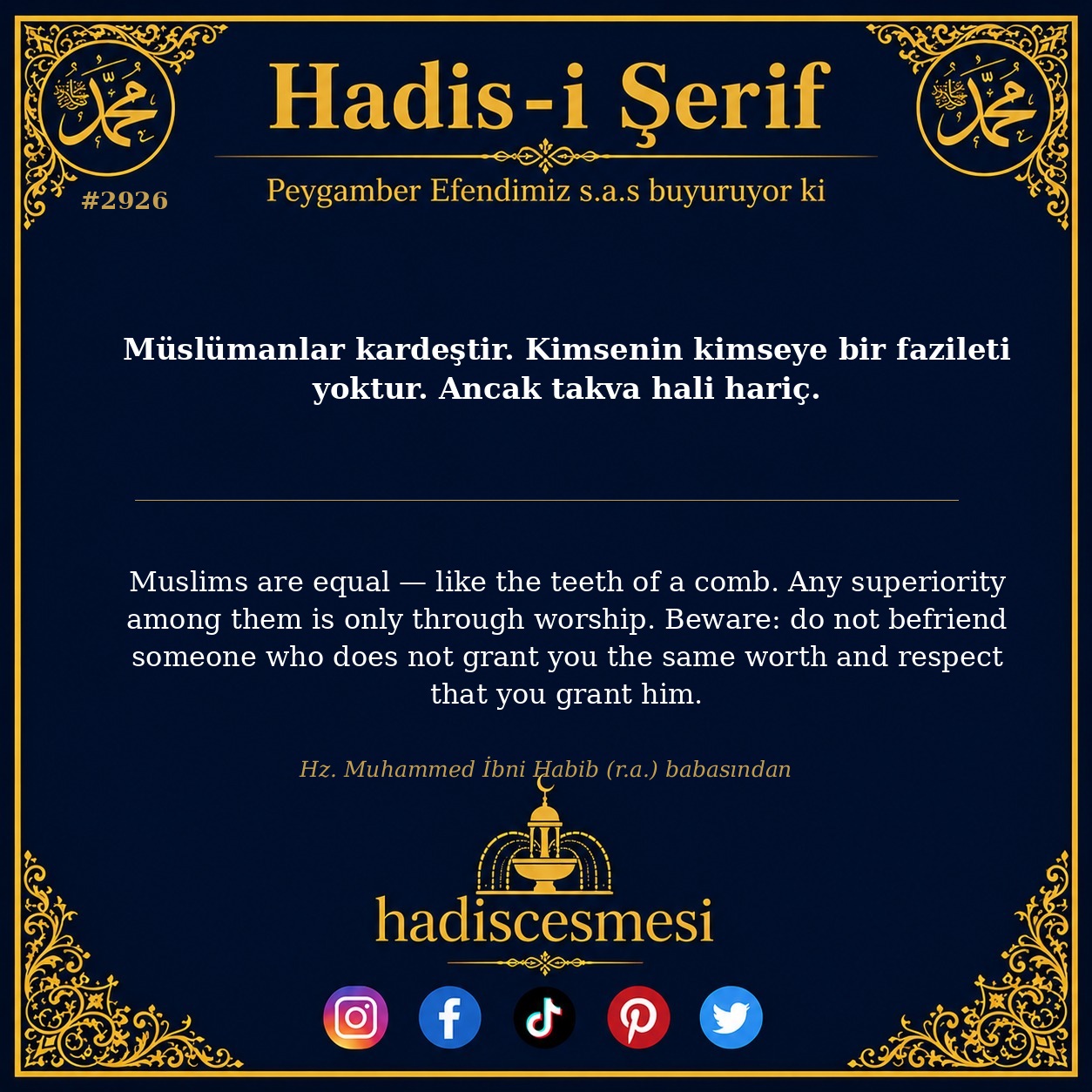 Hadis 2926