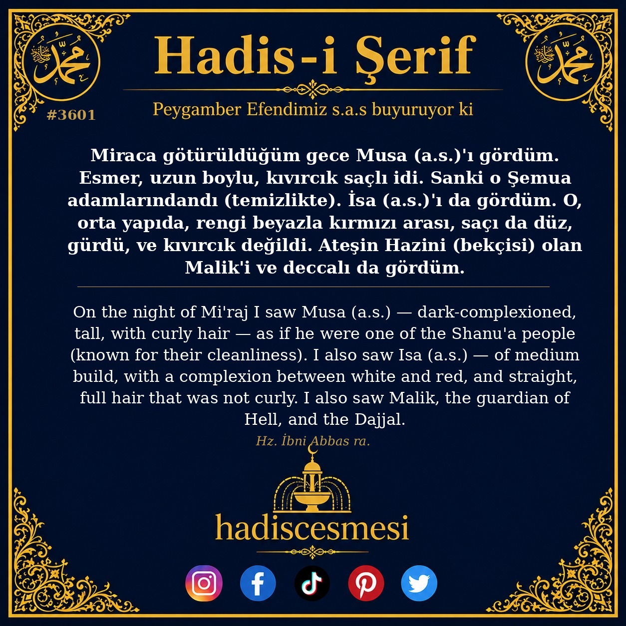 Hadis 3601