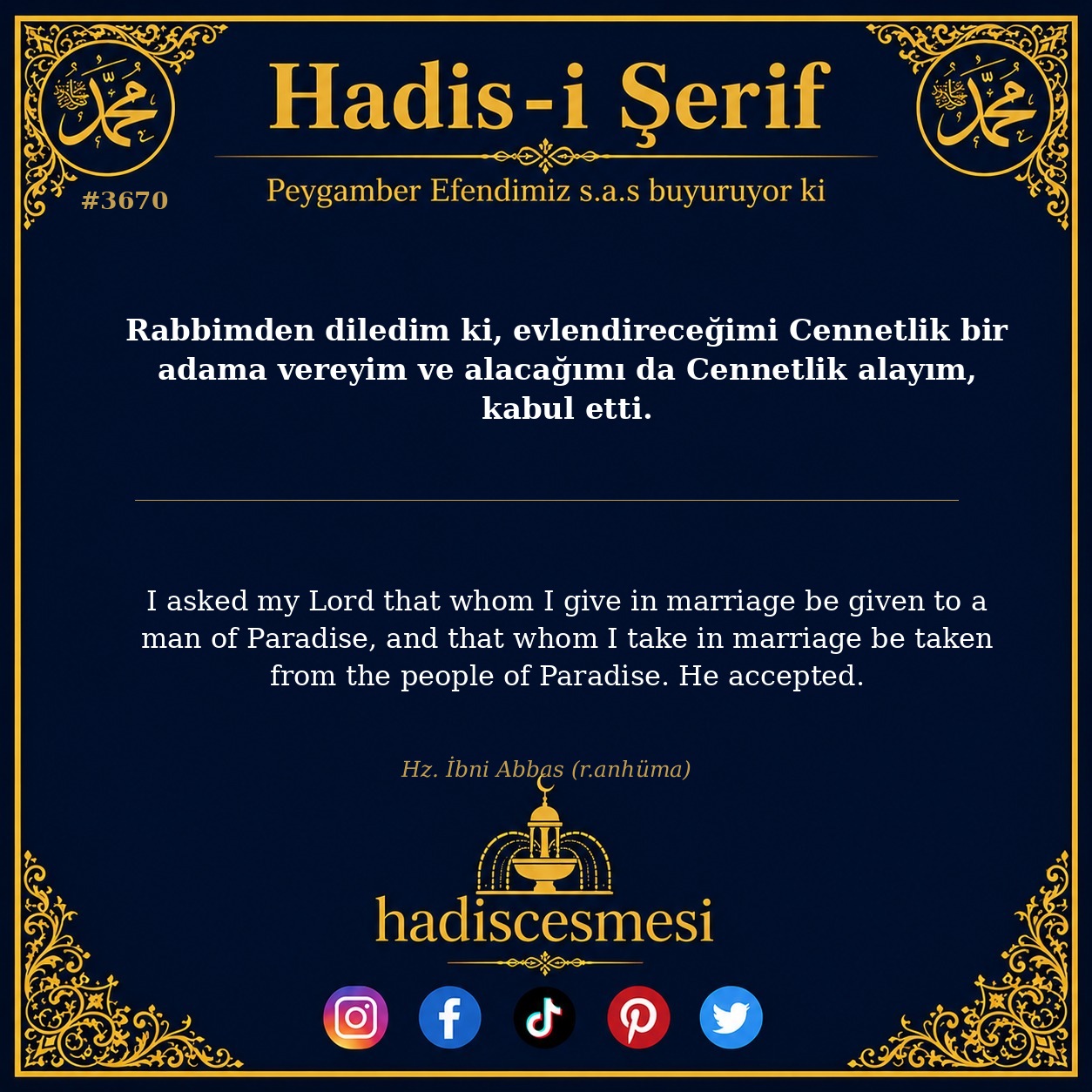 Hadis 3670