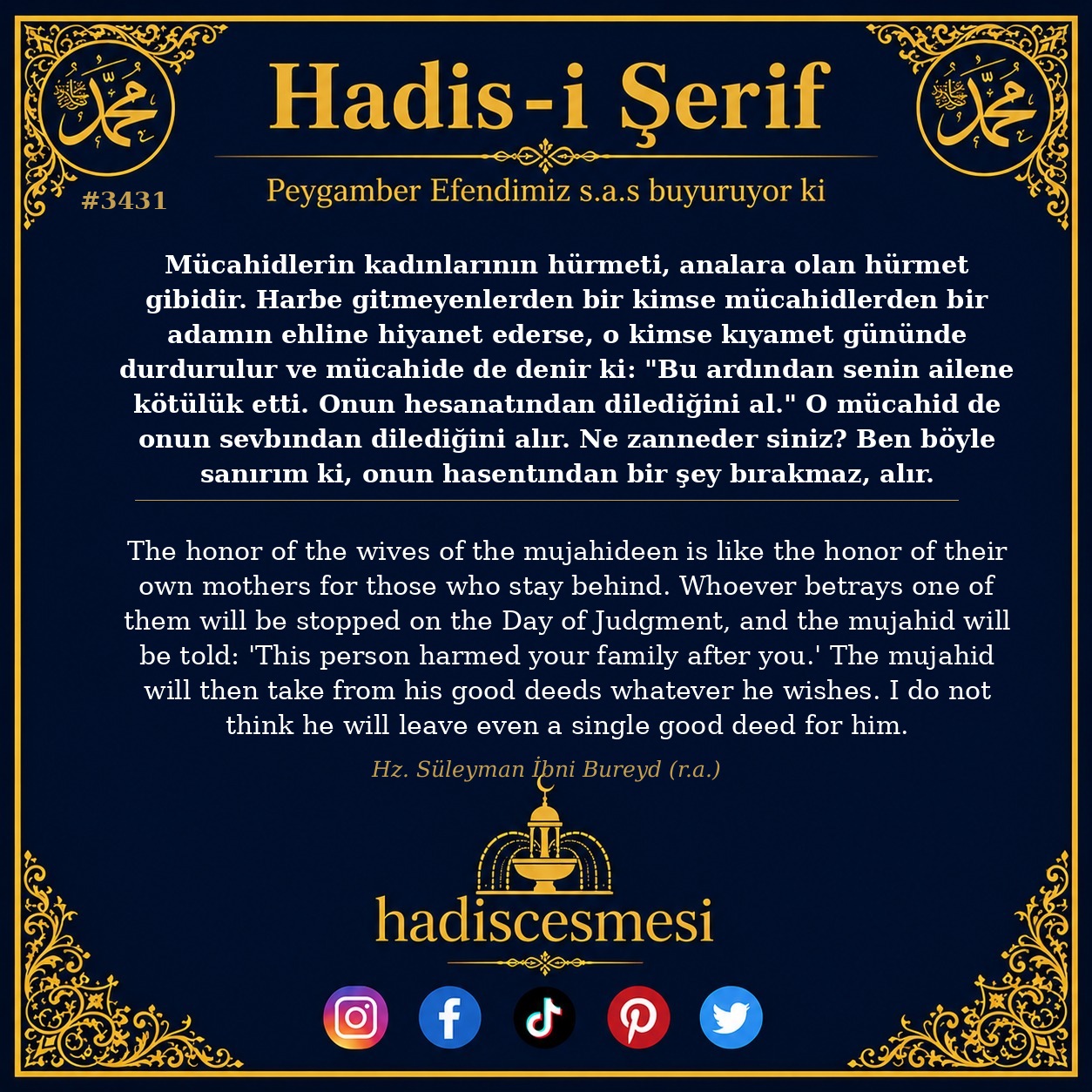 Hadis 3431