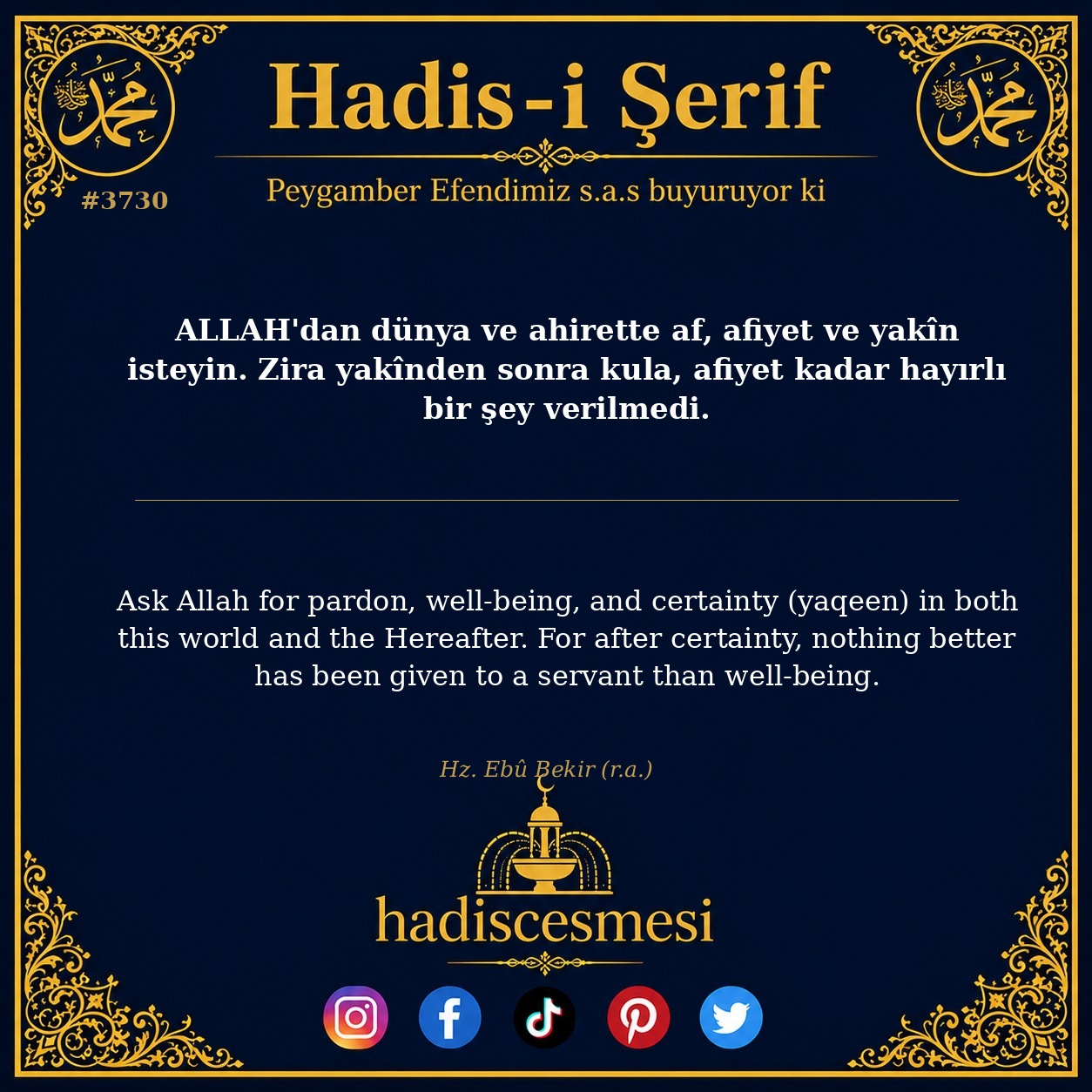 Hadis 3730
