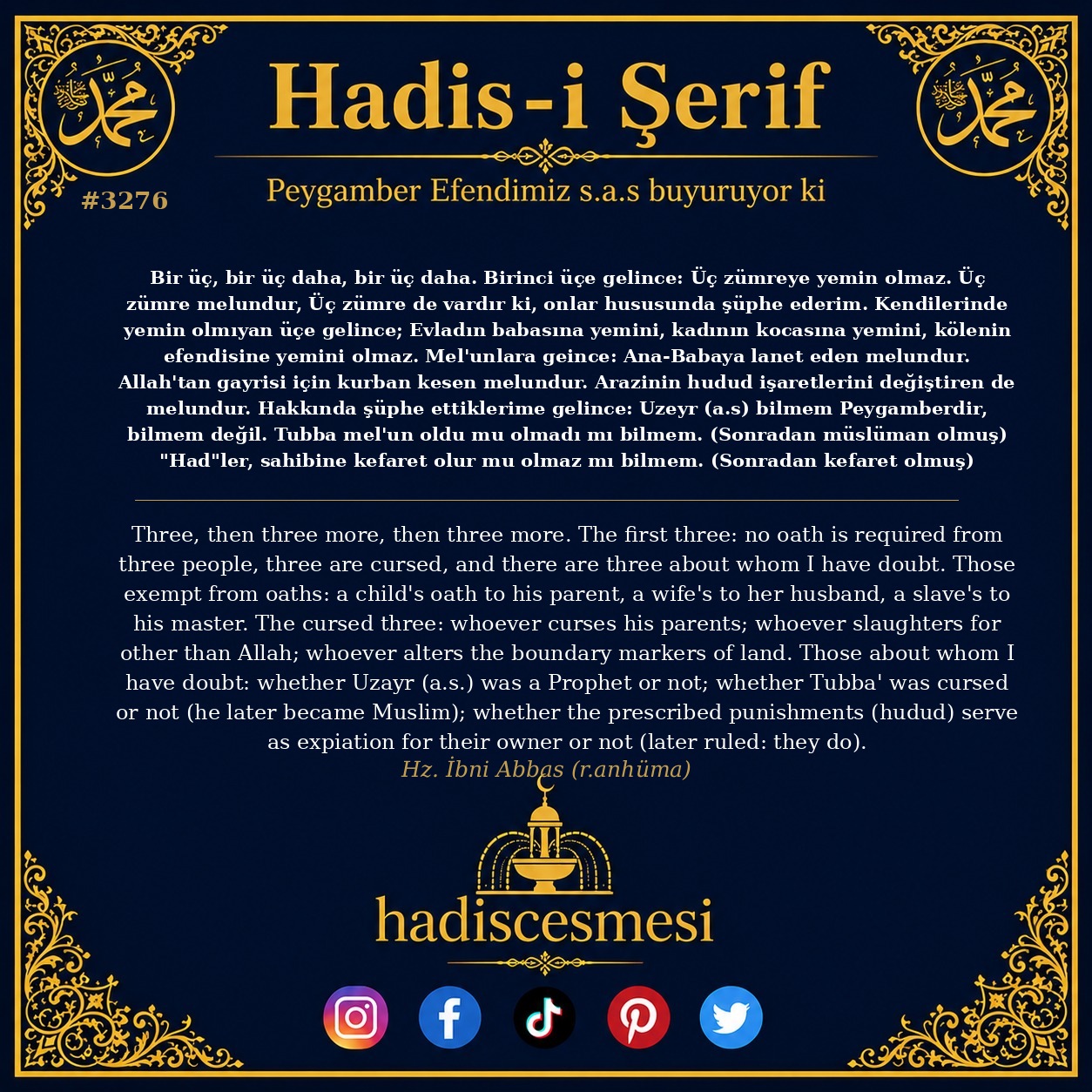Hadis 3276