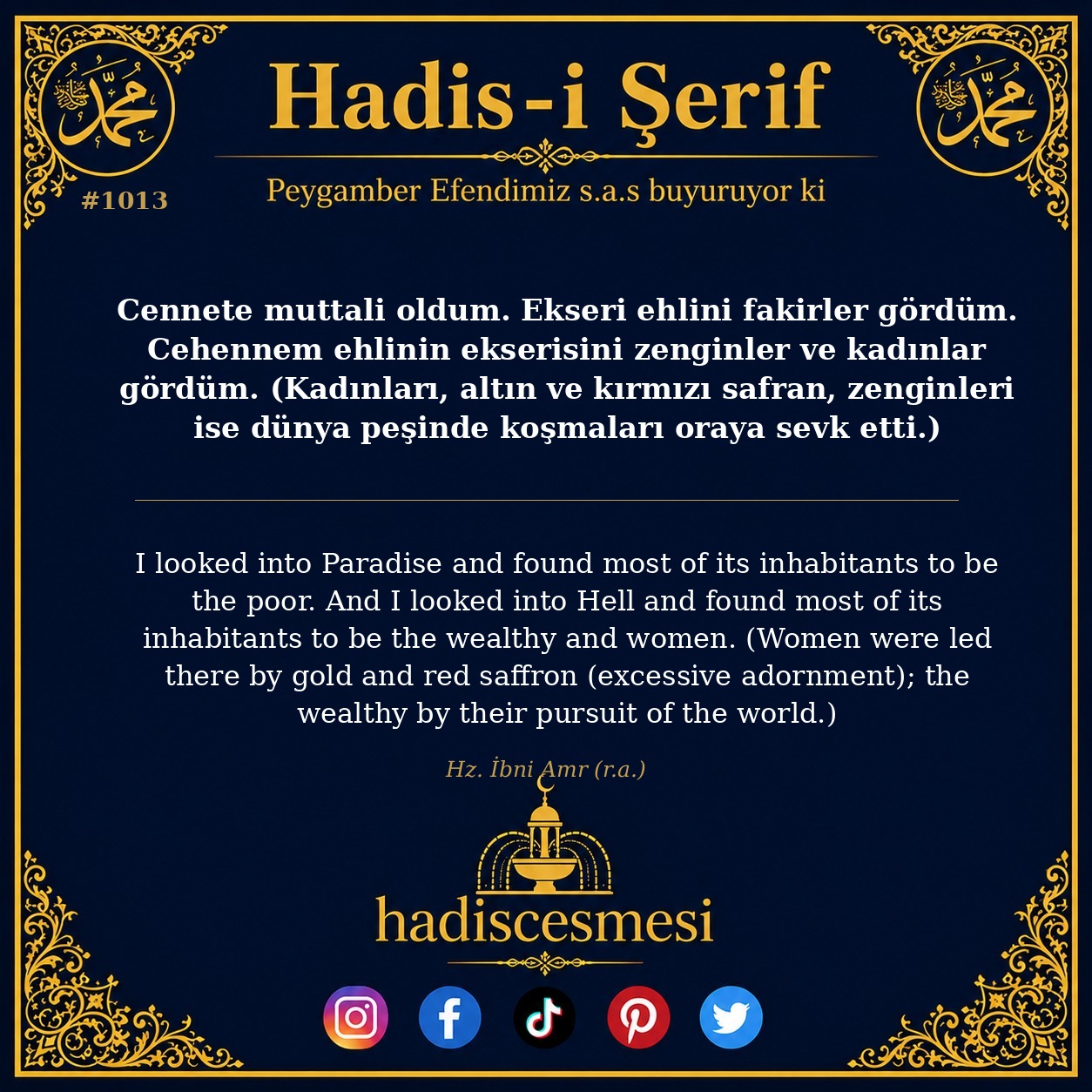Hadis 1013
