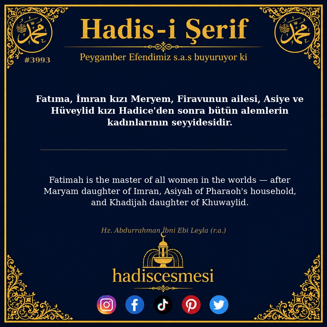 Hadis 3993