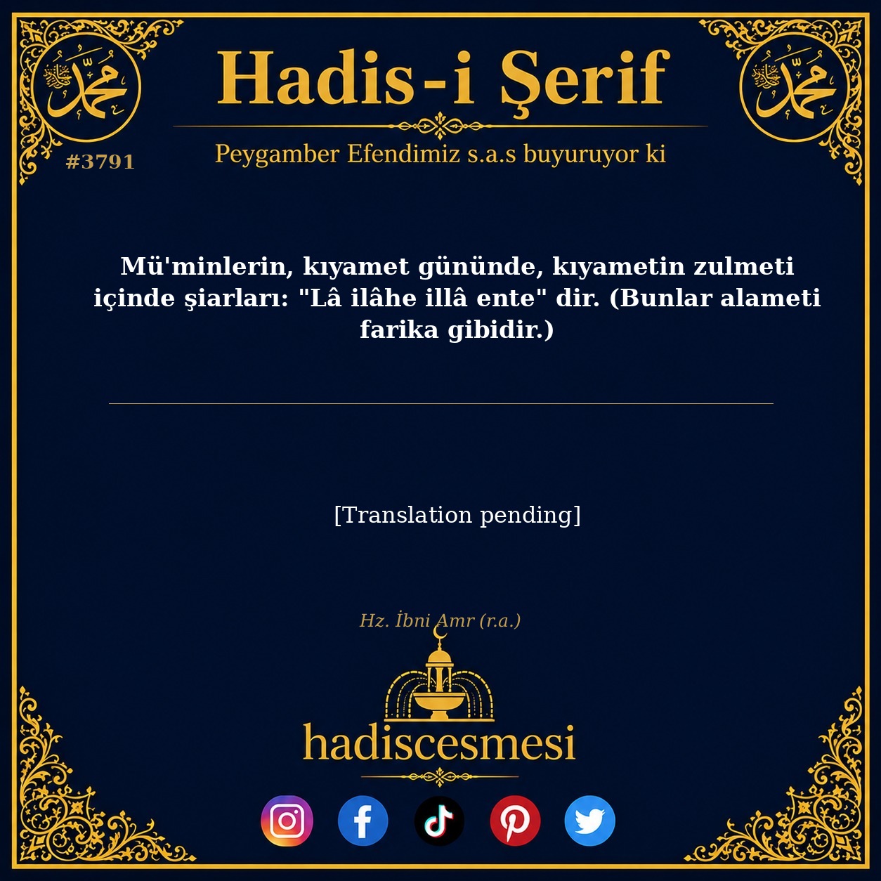 Hadis 3791