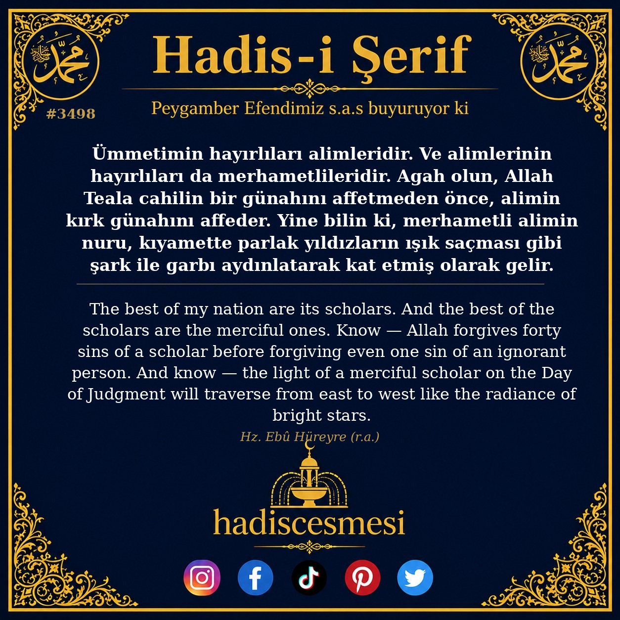 Hadis 3498