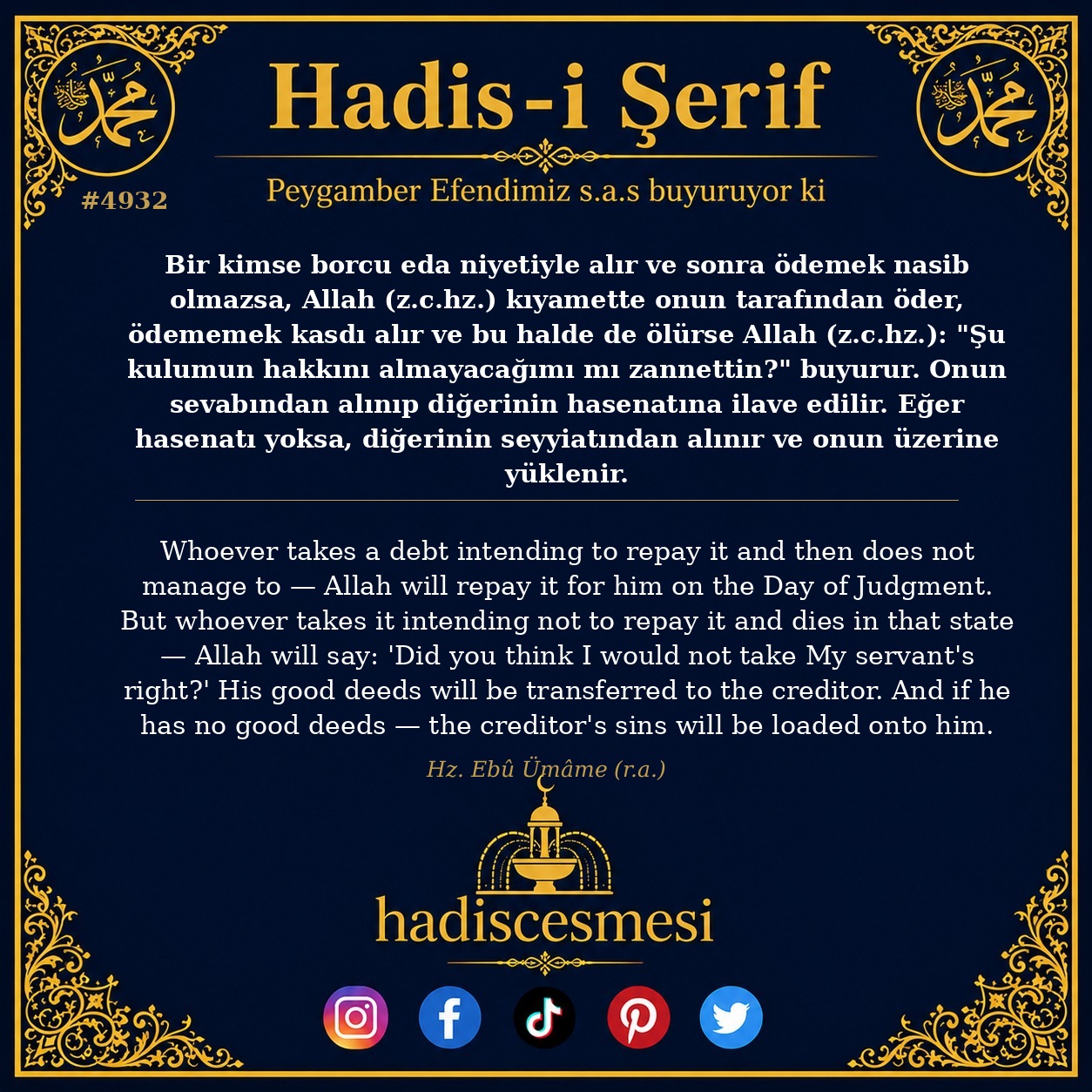 Hadis 4932