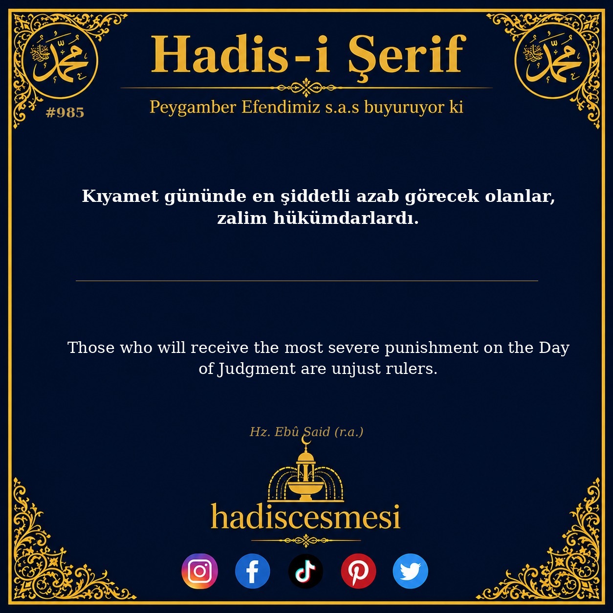 Hadis 0985