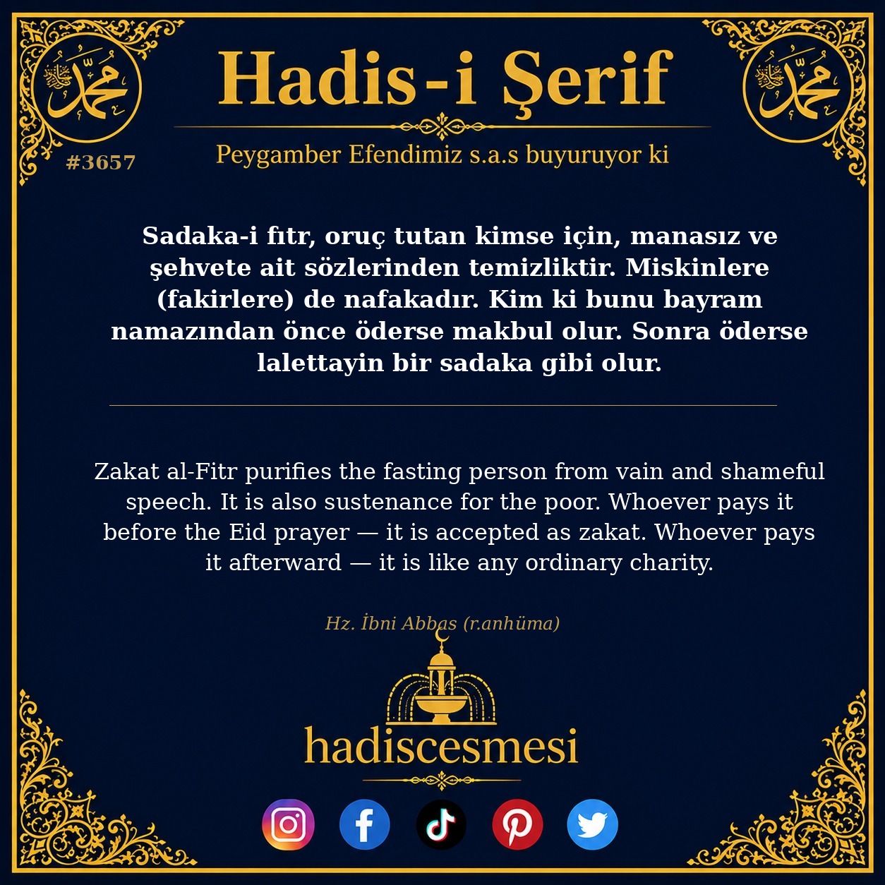 Hadis 3657