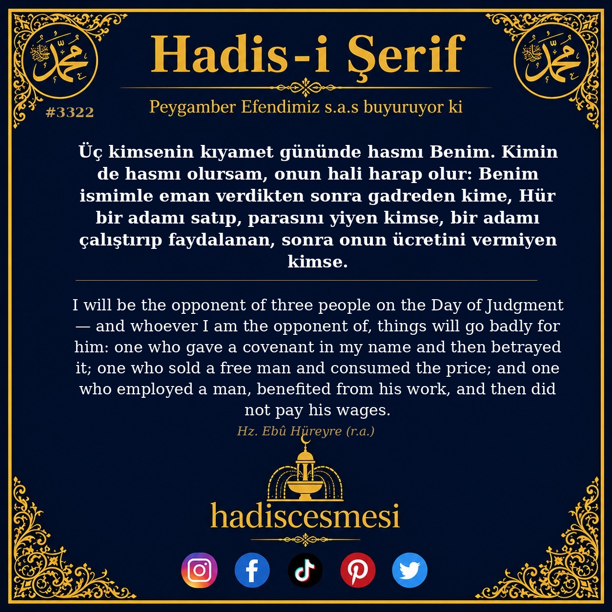 Hadis 3322