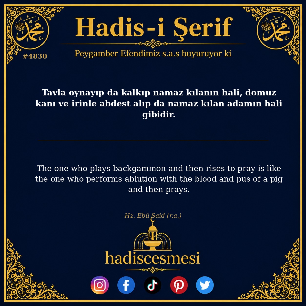 Hadis 4830