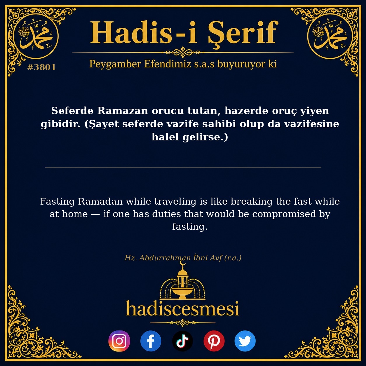 Hadis 3801