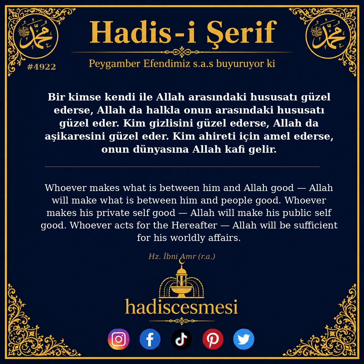 Hadis 4922